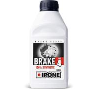 IPONE - Liquide de Frein et Embrayage Moto - Brake Dot 4 - 100% Synthétique - Point d’ébullition à sec 260°C - 500 ml