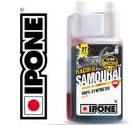IPONE SAMOURAI Fraise HUILE 2 TEMPS 2T MOTO RACING 100% Bidon 1L Synthèse 100%