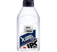 IPONE - Liquide de Frein et Embrayage Moto - Spécial Compétition - X-Trem Brake Fluid - 100% Synthétique - Point d'ébullition très élevé 328°C - Compatible dot 4 - 500 ml