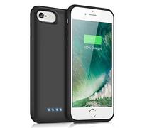iPosible Coque Batterie pour iPhone 7/8/6s/6/SE 2020 [6000mAh Puissante & Durable] Coque Rechargeable pour iPhone SE 2020/6/8/6S/7 Batterie Externe Power Bank pour iPhone [4.7 Pouces] -Noir