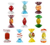 Ipotkitt Assortiment de breloques en verre Ange Aniaml pour fabrication de bijoux, Verre, Pas de gemme