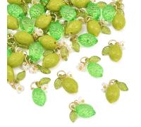 Ipotkitt Breloques assorties en acrylique en forme de feuille de bonbon, flocon de neige, fleur, coquillage et fée pour bricolage, collier, bracelet, boucles d'oreilles, fournitures d'artisanat