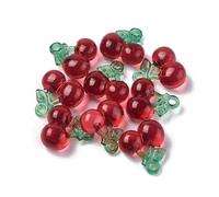 Ipotkitt Breloques assorties en résine acrylique pour fabrication de bijoux - Pétale de beignet, fruit, feuille, cœur, cône, pour loisirs créatifs