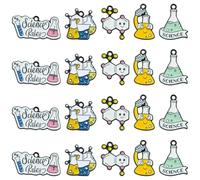 Ipotkitt Breloques en émail assorties en forme de boule de tarot de Noël, breloques mexicaines pour bricolage, collier, bracelet, boucles d'oreilles, fournitures d'artisanat, Émail, Pas de gemme