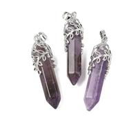 Ipotkitt Breloques en pierre précieuse naturelle de guérison Reiki en forme de cœur, de lune, de larme, de fraise, pêche, pour loisirs créatifs, bracelets, colliers, boucles d'oreilles, Gemme, Pas de