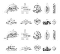 Ipotkitt Breloques style tibétain pour professeur de religion plume amis véhicule cheval crâne céleste arc et flèche nœud du désert gothique bohème pour loisirs créatifs bijoux, Métal, Pas de gemme