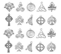 Ipotkitt Breloques style tibétain pour professeur de religion plume amis véhicule cheval crâne céleste arc et flèche nœud du désert gothique bohème pour loisirs créatifs bijoux, Métal, Pas de gemme