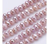 Ipotkitt Environ 87 à 90 perles/fil de perles de culture d'eau douce naturelles violettes en forme de pomme de terre baroques perles artisanales pour fabrication de colliers, bracelets, bijoux