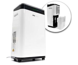 IPOTOOLS Déshumidificateur 25L en 24h - Déshumidificateur pour pièces jusqu'à 45 m2 avec 3 modes de fonctionnement, affichage numérique, tuyau d'évacuation, séchage du linge, minuterie pour humidité