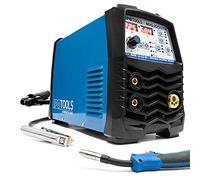 IPOTOOLS MIG-225SYN poste a souder MIG MAG Synergy - Synergie Poste à souder MIG avec 225A 230V IGBT, 5 en 1 Poste MIG Flux MMA électrodes, Poste de Soudage Portable, garantie de 7 ans
