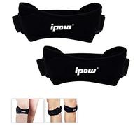 IPOW 2pcs Genouillère Rotulien Bandage Réglable Sports Sangles Protection Genoux Soutien Rotule Compression Tendinaire Soulager Douleur pour l’Exercices Physiques, l’entraînements,Sportive,Le Basket