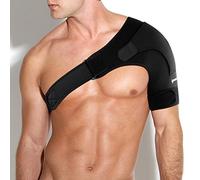 ipow Attelle Épaule à Bandage Réglable, Soutien d'Épaule pour Prévention et Récupération des Blessures Sportives, Épaulière en Néoprène Maintien Épaule Gauche/Droite de l'adulte Femme/Homme(75-100 cm)