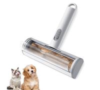 IPOW Brosse Anti Poils Animaux,Réutilisable Rouleau Ramasse Poils Animaux avec Large Réservoir Visible,Brosse Attrape Poils Chat/Chien pour Canapé,Arbre à Chat,Vêtement,Lit,Tapis,Coussin,Voiture etc.