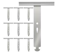 ipow Lot de 10 Attache Tablier Souple Volet Roulant en Métal,Universel Ressort de Suspension pour Fixation de Lame du Volet Roulant Électrique/Manuel/Solaire,Accroche et Crochet Compatible avec Somfy