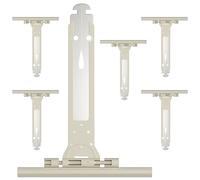 ipow Lot de 6 Attache Souple Volet Roulant en Acier et Nylon,155mm Ressort de Suspension Universel pour Fixation de Lame Volet Roulant Électrique/Manuel/Solaire,Accroche Tablier Compatible avec Somfy