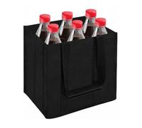 IPOW Porte Bouteille, Sacs pour Bouteilles avec 6 Compartiments, Weinflasche Tasche Réutilisable, Sac Porte-Bouteille de Vin Portable, Sac de Transport pour Bouteille de Vin (Oxford/Noir)