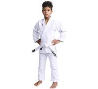 Ippon Gear Rookie BJJ Gi Combinaison de Jiu Jitsu Brésilien Unisex-Youth, Blanc, Taille Unique