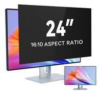 IPROKKO Film de Confidentialité Amovible pour Ordinateur 24 pour Écran 16:10 - Anti-Lumière Bleue et Anti-Éblouissement - Filtre de Confidentialité pour Écran Hp Dell Acer Lenovo Asus 24 Pouces