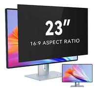 IPROKKO Film de confidentialité pour ordinateur de 23" pour écran 16:9, brise-vue amovible, anti-éblouissement, protection de confidentialité pour écran 23" Hp Dell Acer Lenovo Asus
