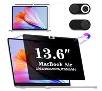 IPROKKO Filtre de Confidentialité Magnétique pour MacBook Air 13,6 Pouces (M2/M3M4/, 2022-2025), Filtres d'écran pour Ordinateur Portable Amovible, Anti-Lumière Bleu Ecran Confidentialité