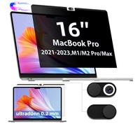 IPROKKO Filtre de Confidentialité Magnétique pour MacBook Pro 16 pouces 2021-2025 (M1, M2, M3, M4), Film de Confidentialité Amovible Anti-lumière Bleue pour Ordinateur Portable Mac