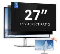 IPROKKO Lot de 2 Protections D'écran de Confidentialité pour Ordinateur 27 pouces16:9, Amovibles, Anti-lumière Bleue, Anti-reflets, Filtre de Confidentialité pour HP, Dell, Acer, Lenovo