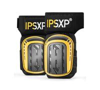 IPSXP Genouillères Professionnelles pour le Travail, Genouillère Carreleur, Jardinage et Construction, avec Double Coussin en Gel Épais et Sangles Antidérapantes Réglables 1 Paire