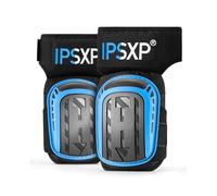 IPSXP Genouillères Professionnelles pour le travail, genouillère carreleur,le Jardinage et la Construction, avec double coussin en gel épais et sangles antidérapantes réglables (Bleu)