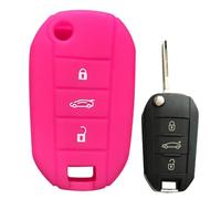 IPUDIS Étui à clés de Voiture en Silicone, pour Opel Corsa DFA Grandland X Crossland Combo C pour citroën C4 Cactus C5 Aircross Berlingo