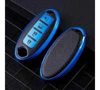 IPUDIS Housse de clé de Voiture en Cuir TPU étui pour Nissan Leaf Micra Qashqai J11 J10 X Trail T32 Versa Note Patrol Accessoires