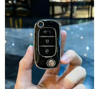 IPUDIS Housse de Protection pour clé de Voiture pour Mercedes Benz Smart Fortwo 453 Forfour Support de Coque de Protection sans clé Accessoires Automobiles