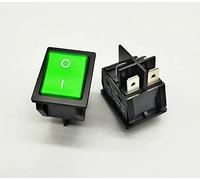 IPUDIS Interrupteur à Bascule 1pcs Kcd4 Switch 30A / 250V 16A / 250V Heavy 4-pin T85 Rocker Switch 12V 24V 110V 220V 380V Rocker Switch Ship Type Switch (Color : Rojo, Size : 220V)