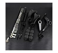 IPUDIS Pédales Repose-Pieds Kit Complet de Commandes avancées Noires pour Motos, leviers, Liaisons, Repose-Pieds pour Ha&rley pour Sportster XL883 XL1200
