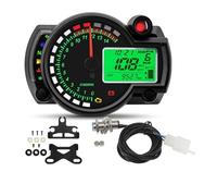 IPUDIS Tableau Bord Moto Compteur Kilométrique Numérique Universel pour Moto, Tachymètre, Compteur, Instrument Réglable De 0 À 299 Km/h, Rétroéclairage 7 Couleurs