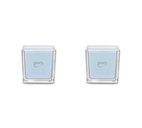 ipuro - Bougies parfumées décoratives Ipuro Cotton Fields - Minimalistes et épurées dans un verre - Bougies parfumées intenses avec des notes poudrées de vanille - Bougie élégante de 125 g (Lot de 2)