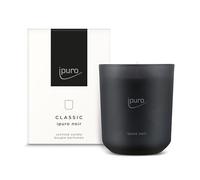 ipuro Classic - Bougie parfumée décorative - Noire - Bougie parfumée dans un verre avec rose, patchouli, bois de santal, eucalyptus et noix de coco - Bougie parfumée longue durée - Noir - 270 g