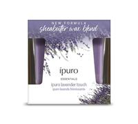 ipuro Essentials Bougie parfumée LAVENDER TOUCH 125 g | Bougie parfumée en verre au parfum de lavande & agrumes - 23h de combustion, longue durée