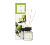 ipuro - Essentials Parfum d'ambiance Lime Light 100 ml | Désodorisant d'ambiance avec citronnelle, bergamote, orange, géranium, muguet et fleurs de vanille | Diffuseur avec bâtonnets | Désodorisant