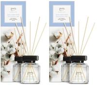 ipuro - Essentials Parfum d'intérieur Cotton Fields 200ml - Notes de badiane, fleur de vanille, géranium, rose, violette, bois de cèdre - Diffuseur à bâtonnets - Parfum apaisant et élégant pour maison