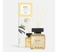 ipuro Essentials SOFT VANILLA Diffuseur de parfum avec bâtonnets 200 ml | Désodorisant d'intérieur aux notes de vanille, bois de santal, réglisse, fleur de pêcher et caramel - Diffuseur à bâtonnets