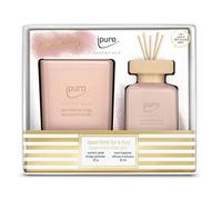 ipuro Essentials - Time for A Hug Set de Parfum d'ambiance 50 ML & Bougie parfumée 125 g dans Un Verre avec Cookie à la Vanille, Orange, Fruits Rouges, Vanille, musc et Bois de Santal/Bougie, Parfum