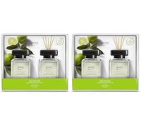 ipuro - Parfum d'ambiance ipuro citron vert clair - Désodorisant discret avec notes pétillantes et florales - Désodorisant élégant dans l'appartement pour une expérience parfumée puriste, 2 x 50 ml