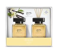 ipuro - Parfum d'ambiance rafraîchissant et doux à la vanille de Madagascar - Désodorisant élégant dans l'appartement pour une expérience parfumée puriste - 2 x 50 ml