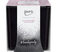 ipuro - Bougie parfumée décorative ipuro time to party - Élégantes bougies puristes, parfumées intenses - En verre - Aux notes caramélisées et fruitées - Pour une expérience olfactive unique - 125 g