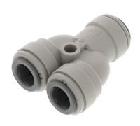 IPW Industries Inc -John Guest - Raccord Pneumatique Séparateur Bidirectionnel en Acétal 3/8" OD | PI2312S