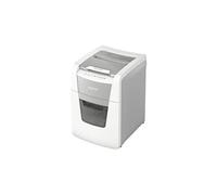 Leitz IQ 80120000 - Destructeur de Documents Coupe Micro Sécurité P5 pour Bureau, Automatique, Capacité 100 Feuilles, Corbeille 34 litres, Blanc