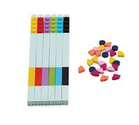 iQ LEGO DOTS Lot de 6 stylos gel pour enfants, un excellent cadeau d'anniversaire pour les enfants qui aiment les jouets créatifs et les ensembles d'artisanat faits maison