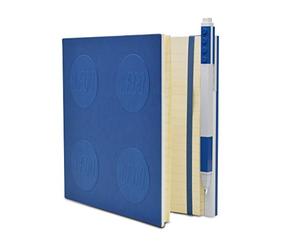 IQ LEGO Stationery Carnet verrouillable avec stylo gel - Bleu