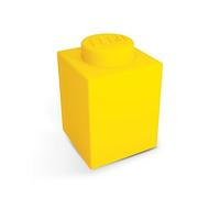 IQ Veilleuse LEGO Iconic 1x1 Silicone Brick LED - Jaune - Avec changement automatique de 8 couleurs et verrouillage manuel des couleurs (3 piles AAA incluses) - 116 mm de hauteur x 78 mm de largeur