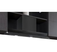 iQ500, capuchon design intégré, 90 cm, verre transparent imprimé noir, noir mat, LJ97BDP60